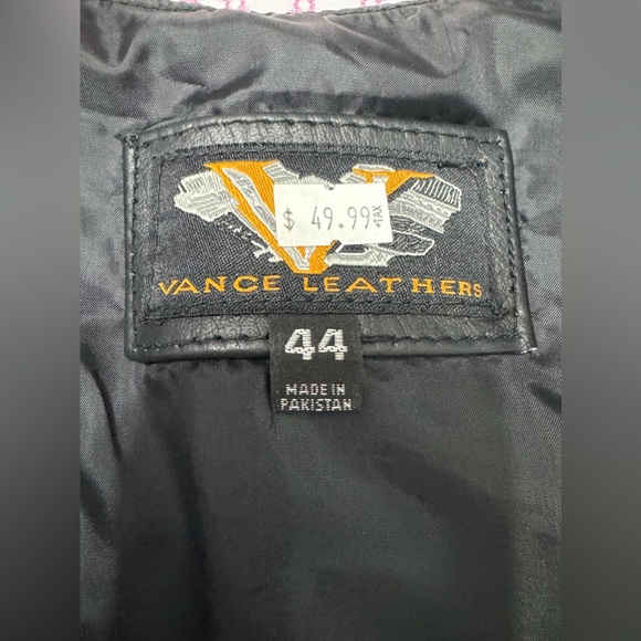 Vance Leathers Black Vest - Picture 7 of 7